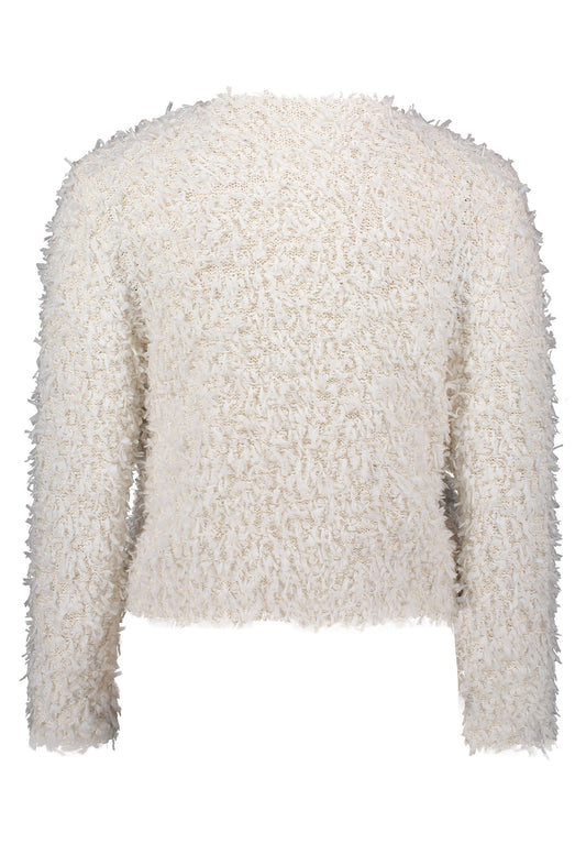 Strickjacke Kurz 1/1 Arm Offwhite Bild 2