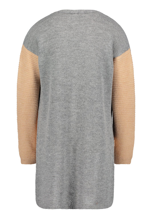 Strickjacke Lang 1/1 Silver/Grey Bild 2