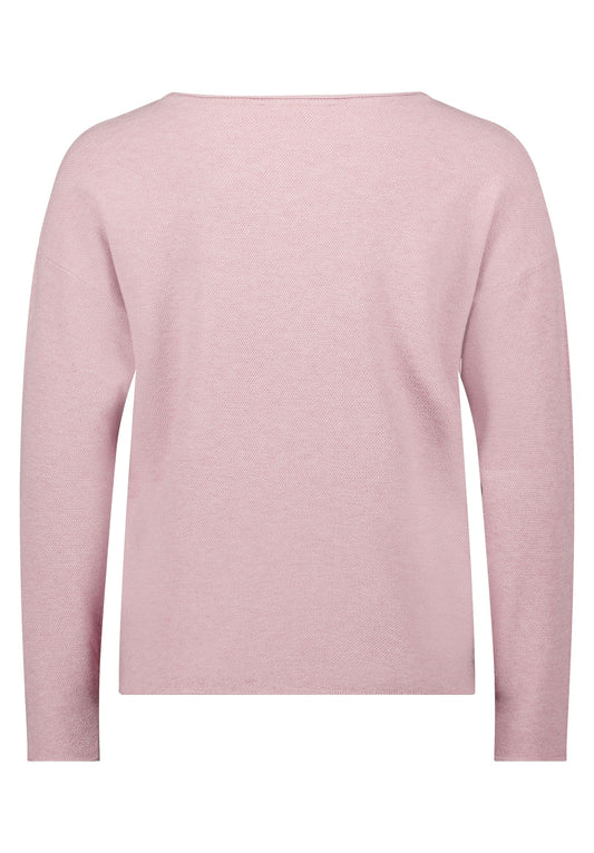 Strickpullover Kurz 1/1 Arm Rose Melange Bild 2
