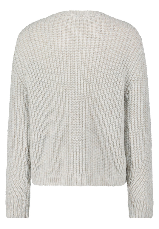 Strickpullover Kurz 1/1 Arm White Sand Bild 2