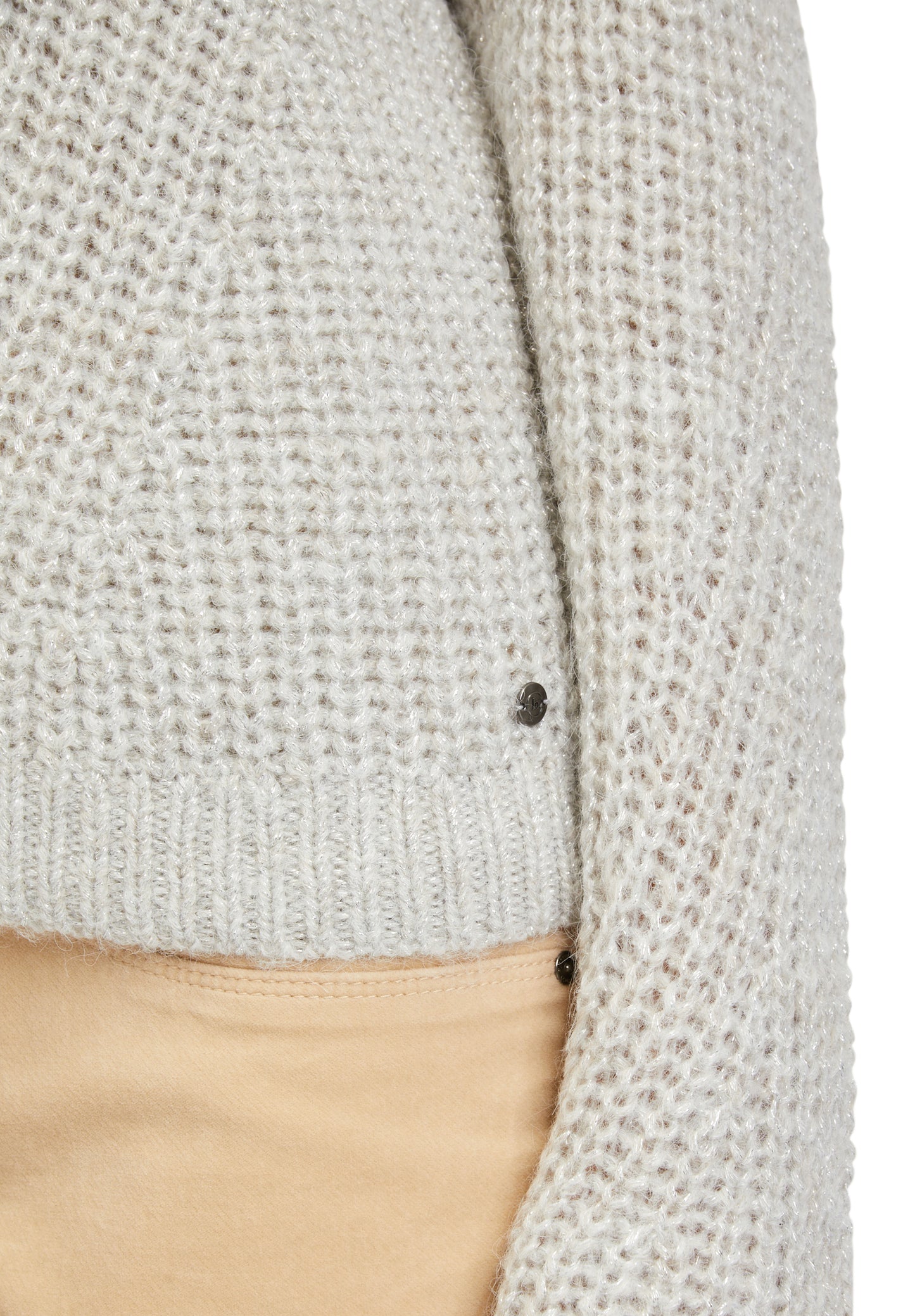 Strickpullover Kurz 1/1 Arm White Sand Bild 7