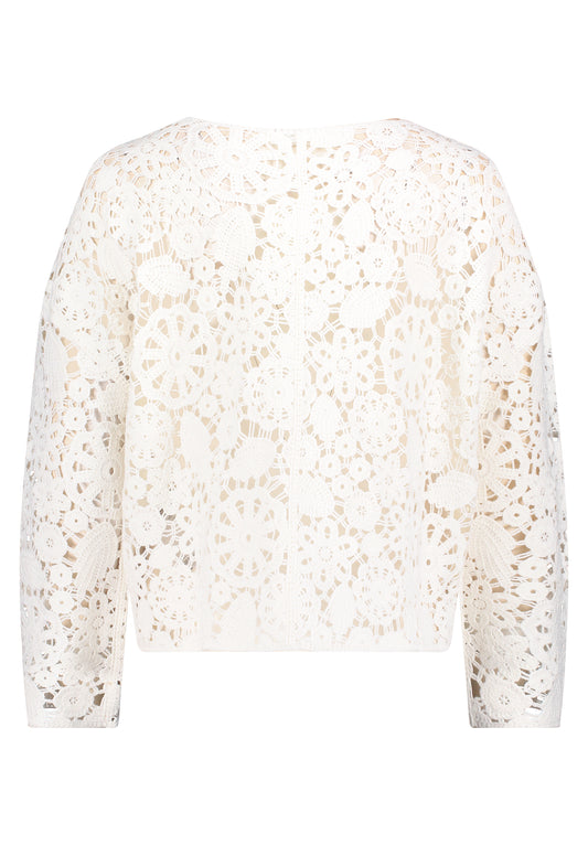 Strickpullover Kurz 1/1 Arm Offwhite Bild 2