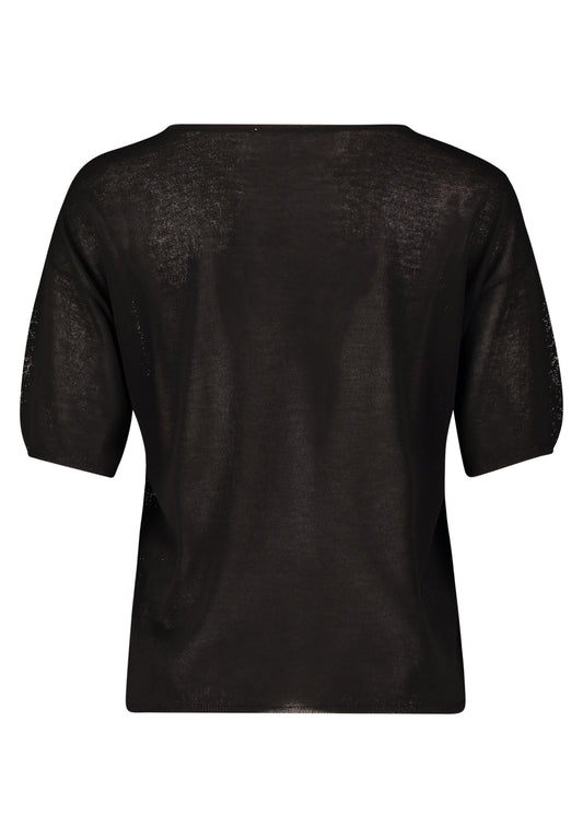 Strickpullover Kurz 1/2 Arm Black Bild 2