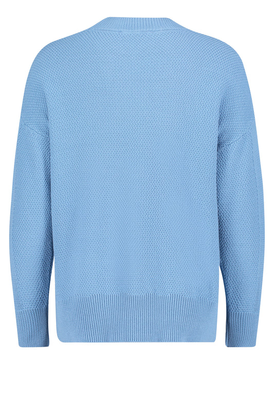 Strickpullover Lang 1/1 Arm Silver Lake Blue Bild 2