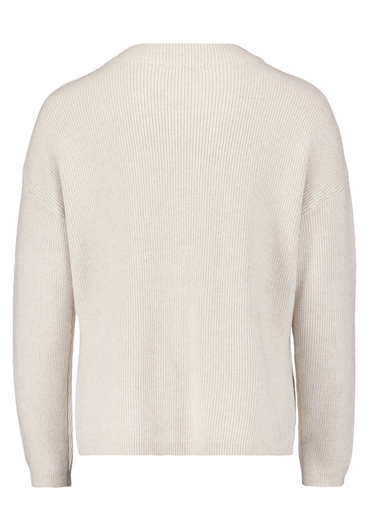 Strickpullover Lang 1/1 Arm Light Brown Melange Bild 2