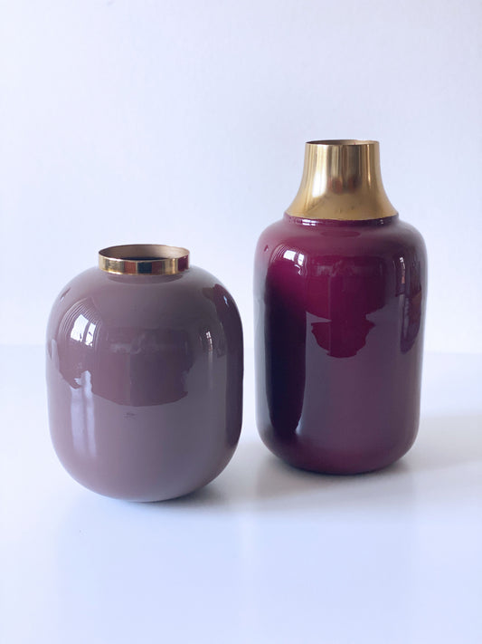 Vase Asani 2s H28cm Rot/Bordeaux Bild 2