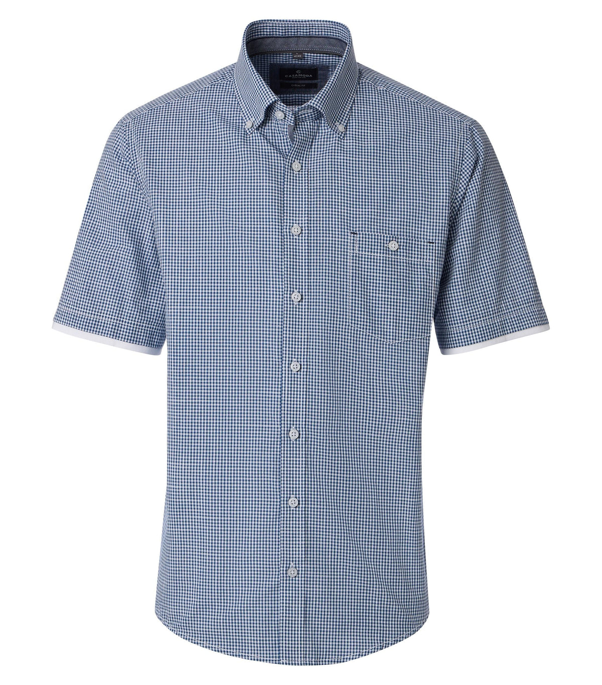 B.D. Casual Short 1/2Arm_ 100 blau Bild 1