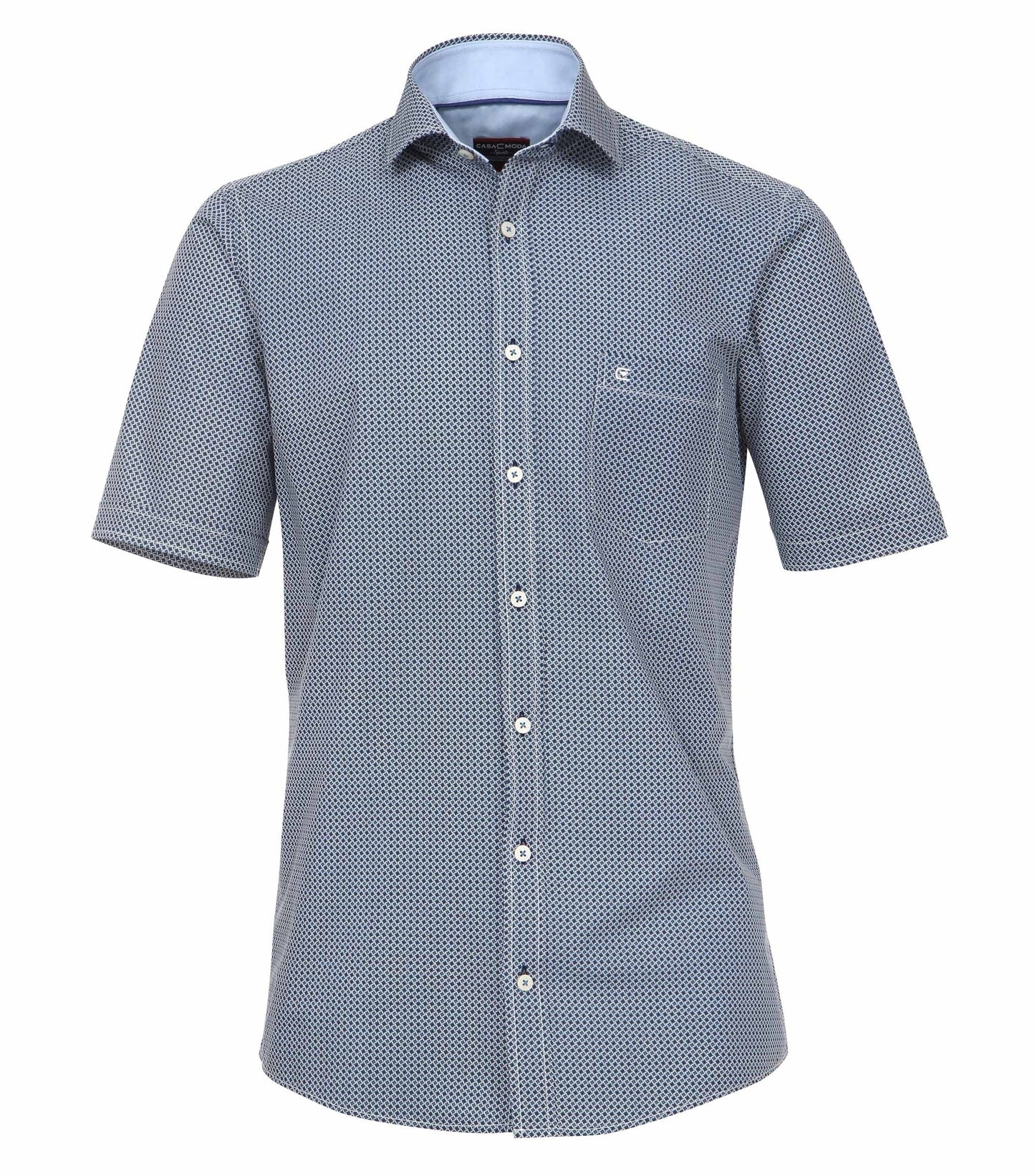CasaModa Hemd Freizeit 1/2 Arm Kent Druck 101 blau Bild 1