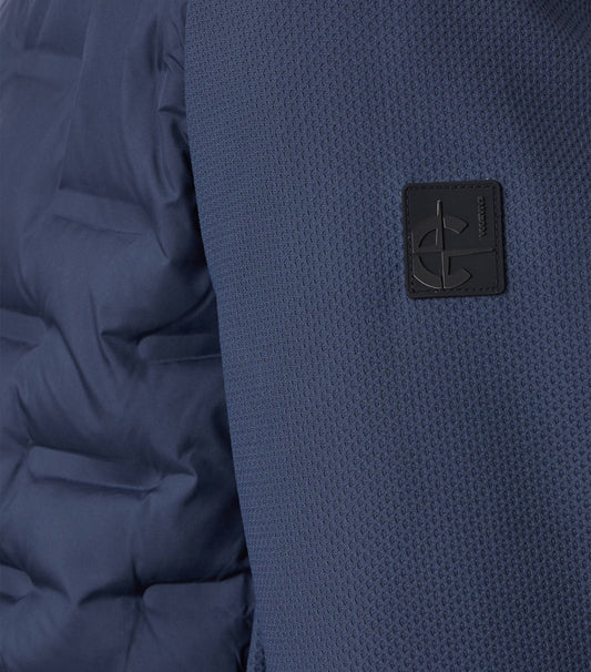 Materialmixjacke 105 blau Bild 2