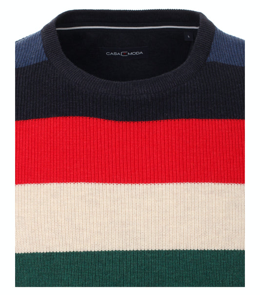 Pullover mit Rundhalsausschnitt gemustert 137 blau Bild 2