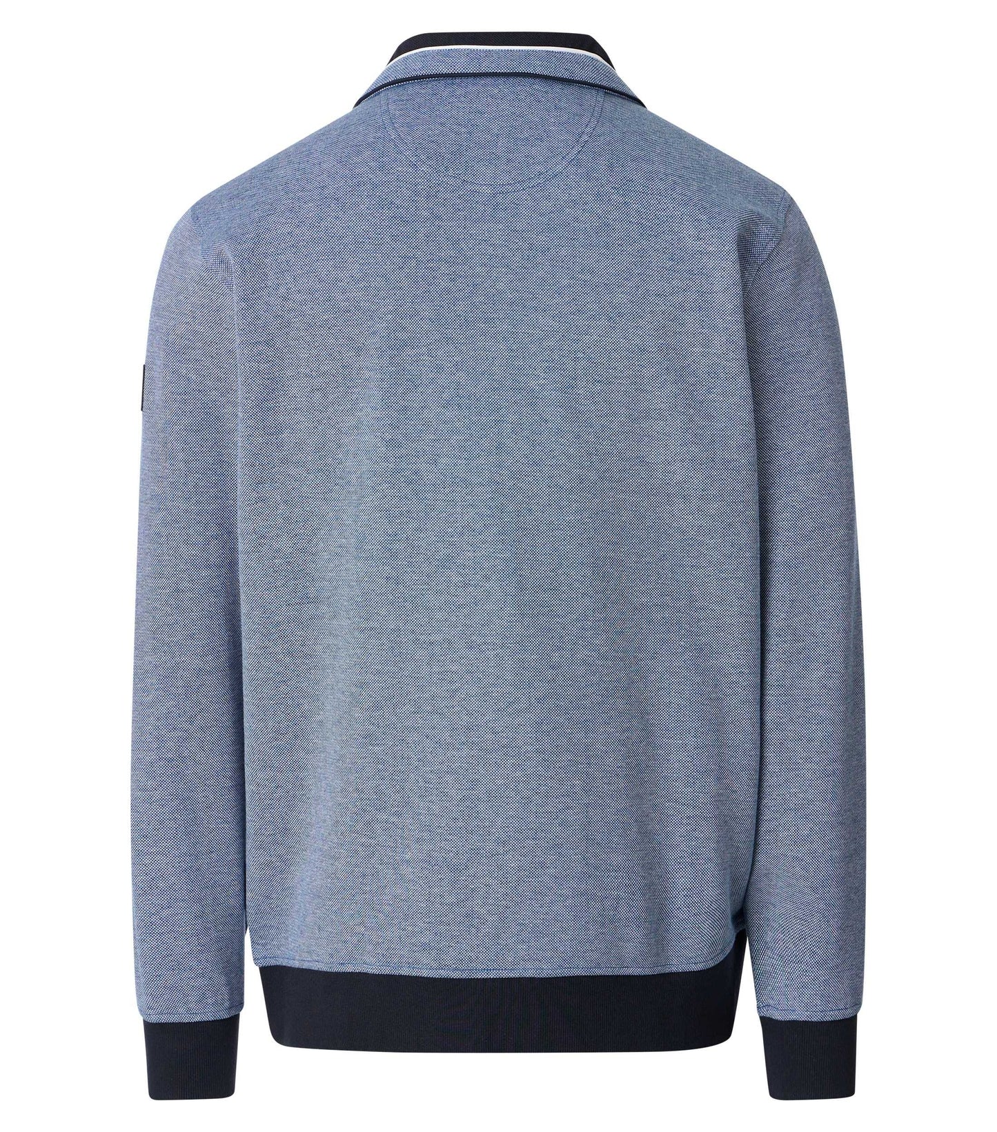 Sweatjacke mit Zip 126 blau Bild 4