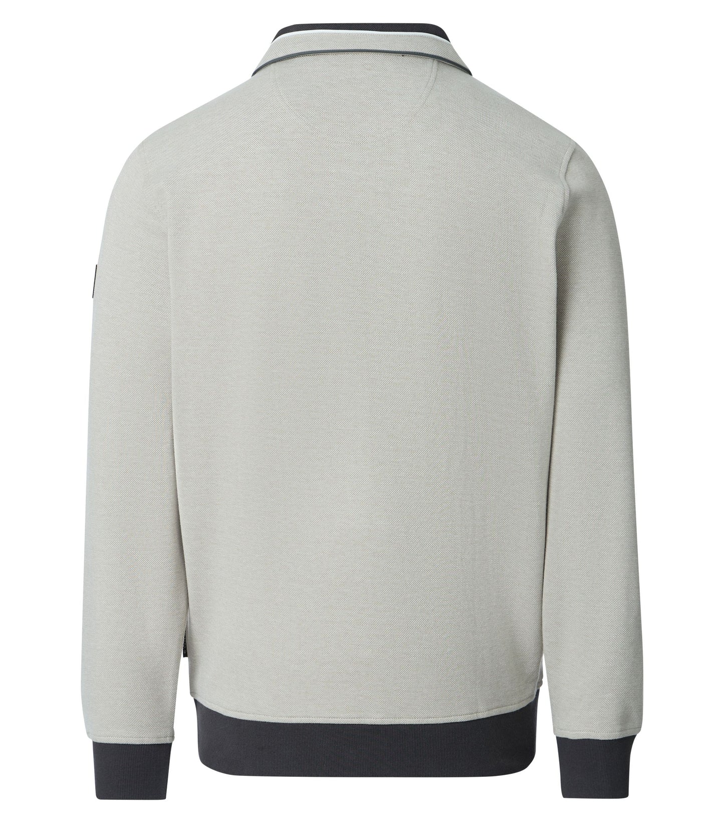 Sweatjacke mit Zip 608 beige Bild 4