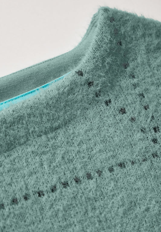 Big Featheryarn Jacquard T-Shi glaced salvia green Bild 2