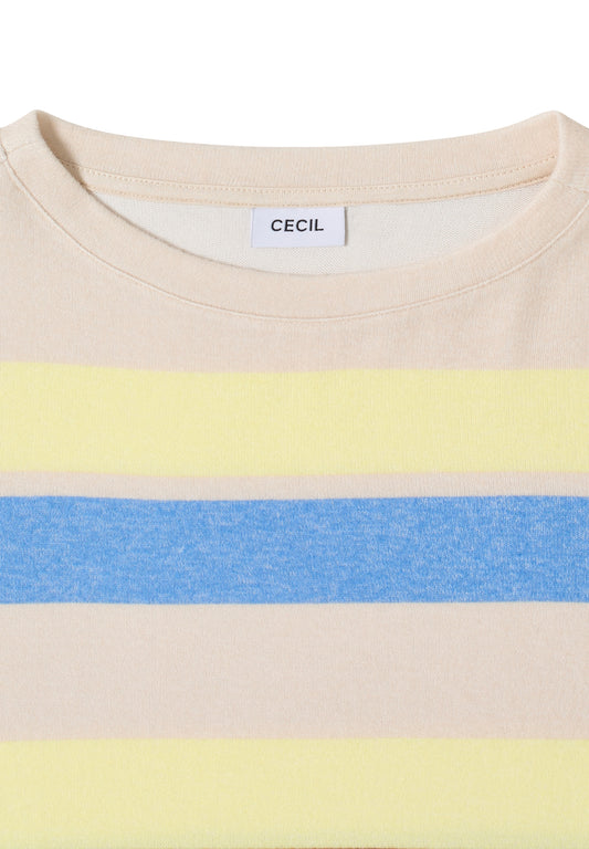 Cosy Multistripe Boatneck urban taupe melange Bild 2