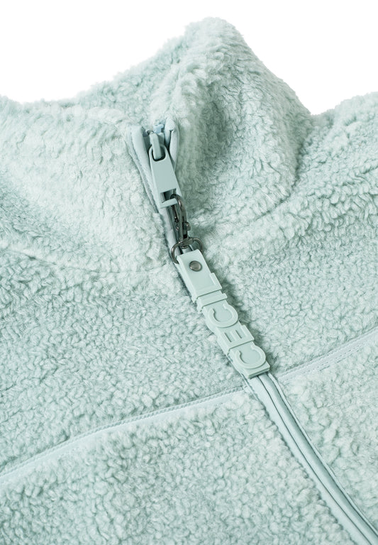 Kurze Teddy-Weste smoke salvia Bild 2