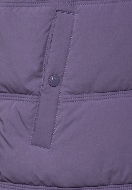 Modern Padded Vest Midi length stormy violet Bild 2