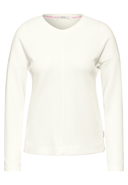 Ottoman Structure Shirt vanilla white Bild 2