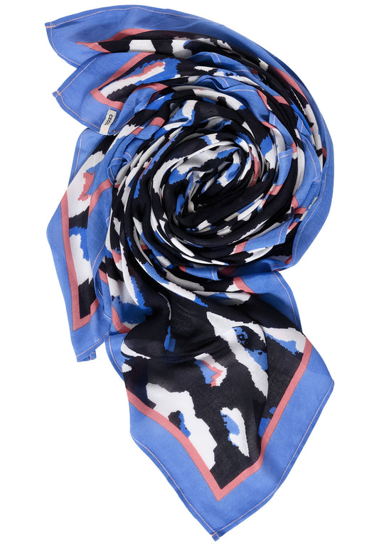 Tuch mit Print deep blue Bild 2