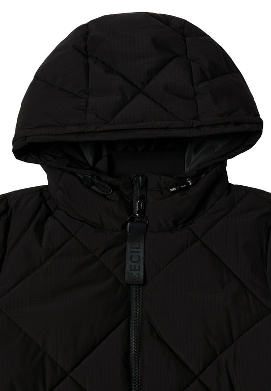 Ripstop Quilted Coat w. Teflon Black Bild 2