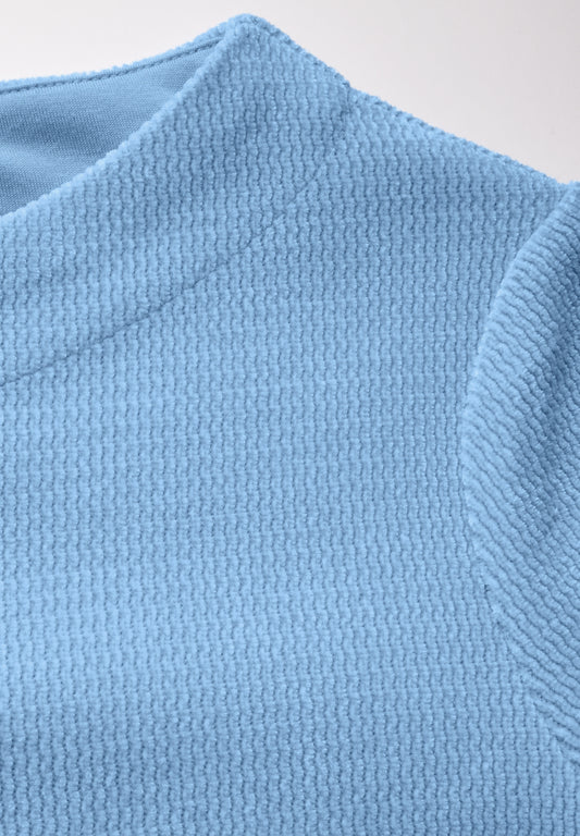 Solid Cord Funnel Neck fresh light blue Bild 2