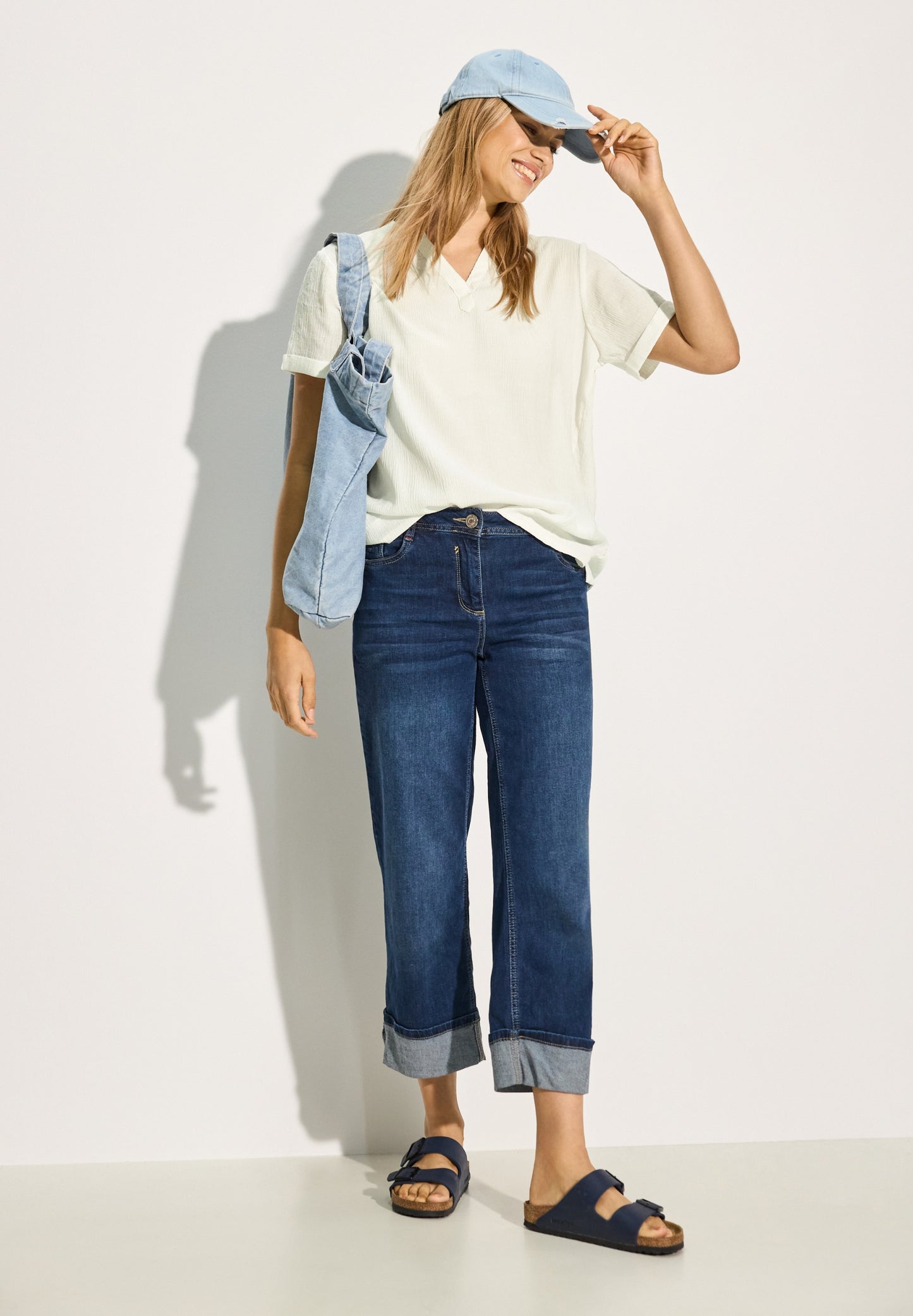 Solid Structure Blouse vanilla white Bild 5