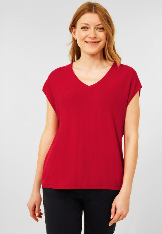 Summer sweater vibrant red Bild 2