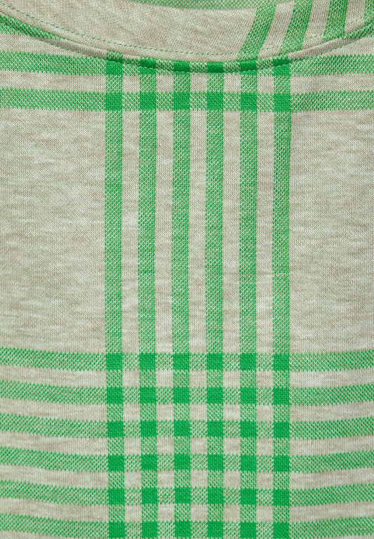 TOS Melange Check Shirt celery green Bild 2