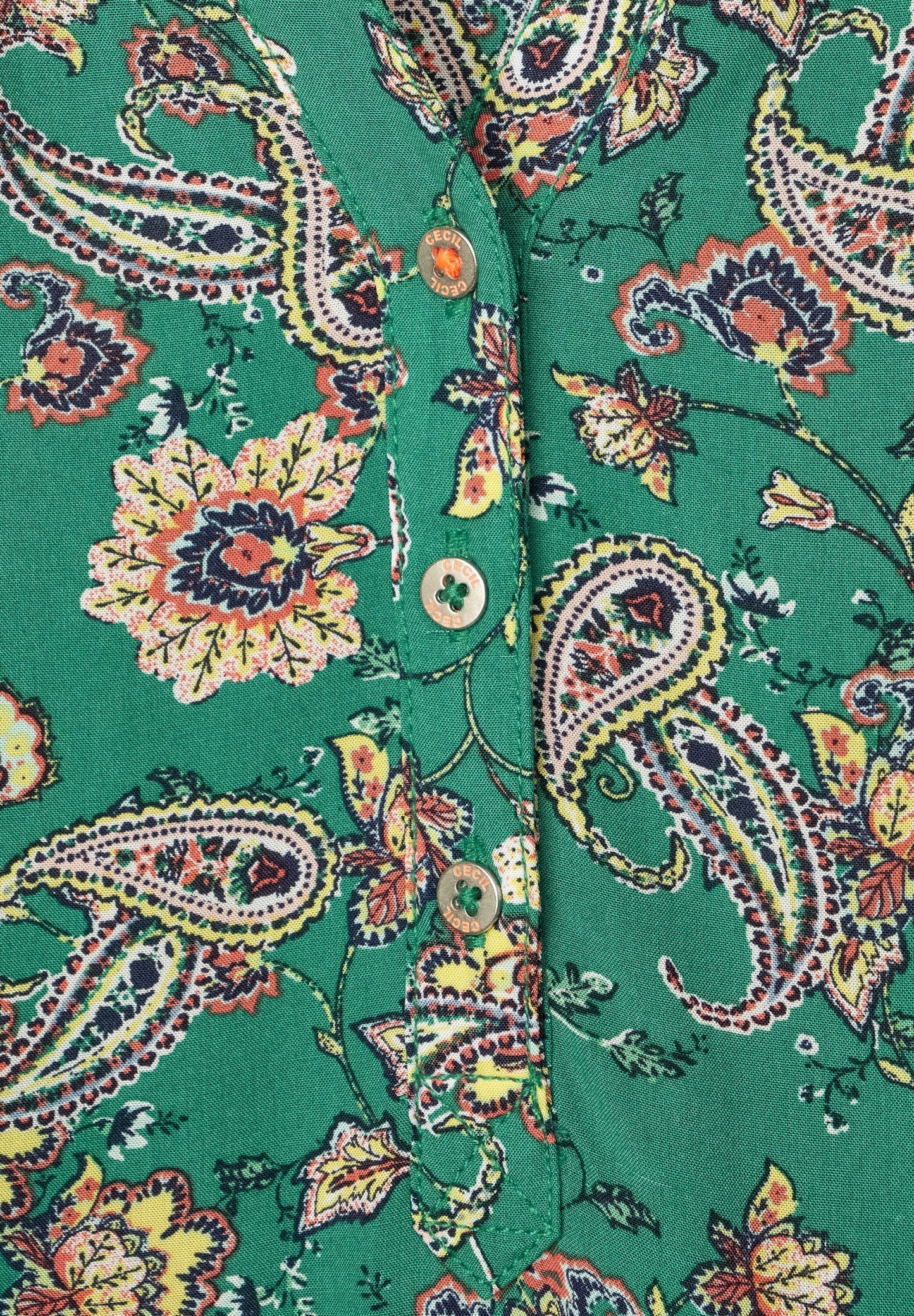 TOS Paisley Print Blouse lucky clover green Bild 5