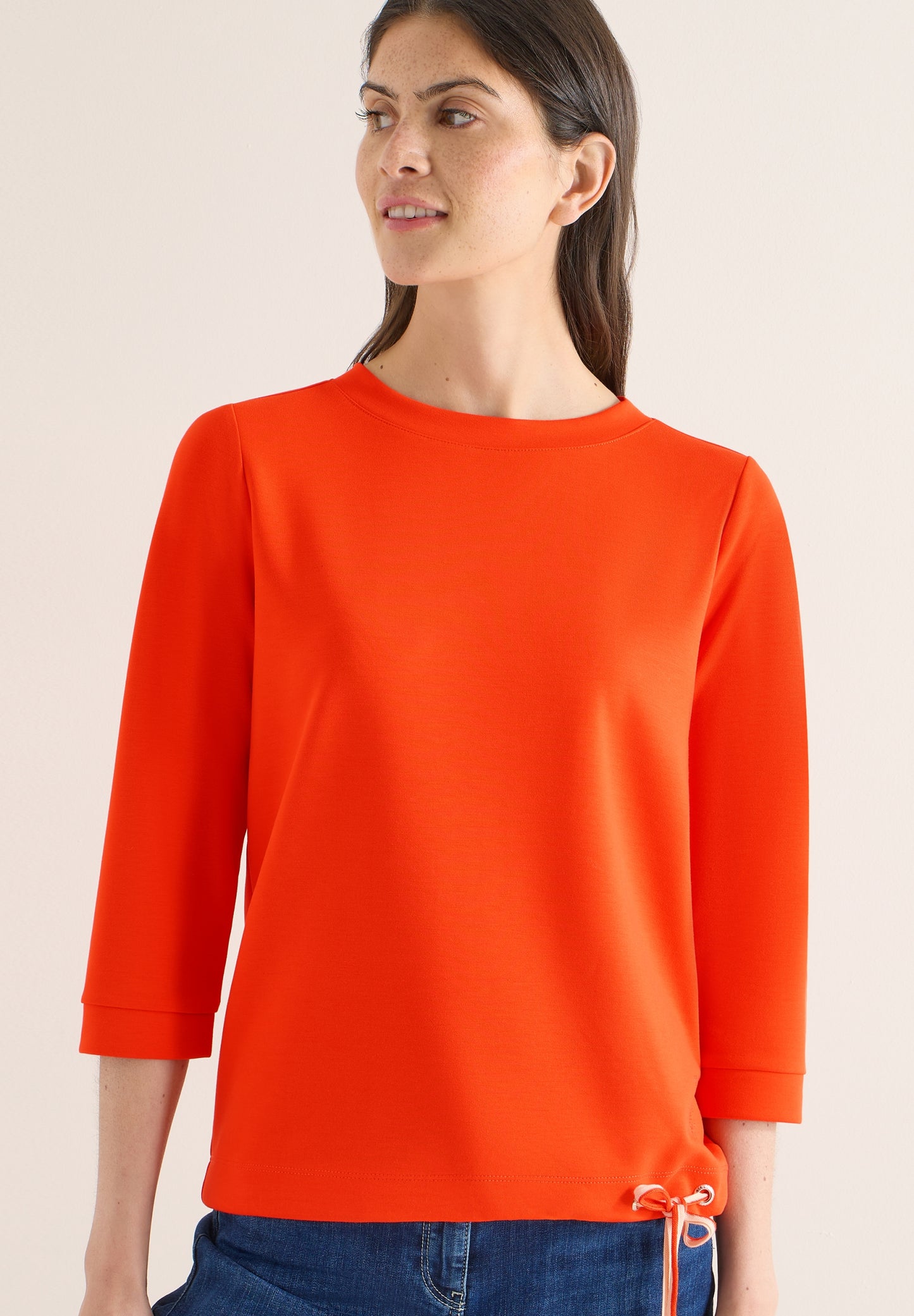 TOS Soft Touch T-Shirt cherry tomato orange Bild 7