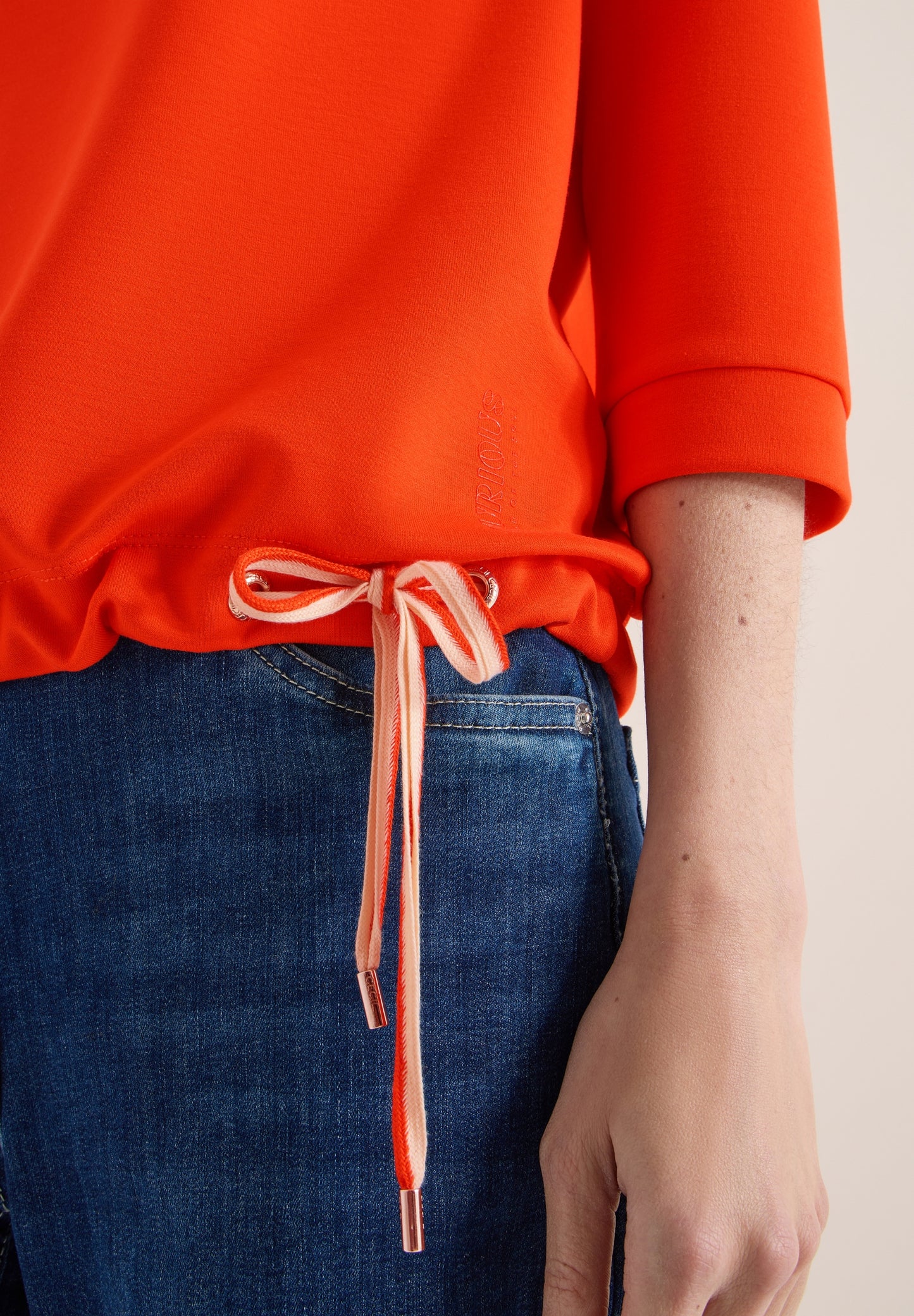 TOS Soft Touch T-Shirt cherry tomato orange Bild 7