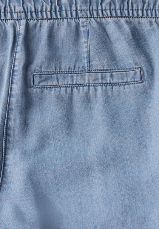 Wide Leg Lyocell-Hose light blue wash Bild 2