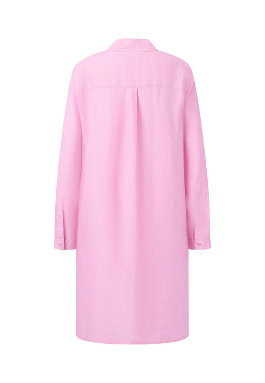 DRESS LINEN STAND COLLAR FONDANT PINK Bild 2