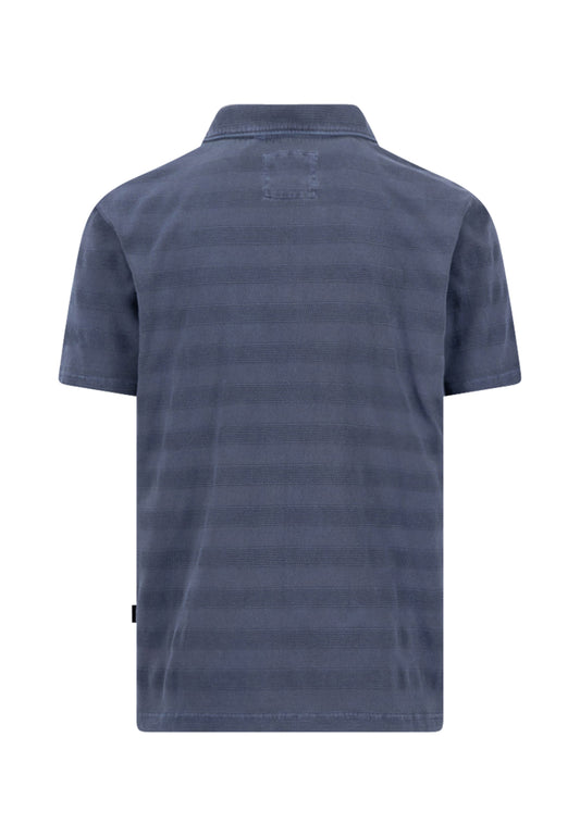 Jacquard Polo navy Bild 2