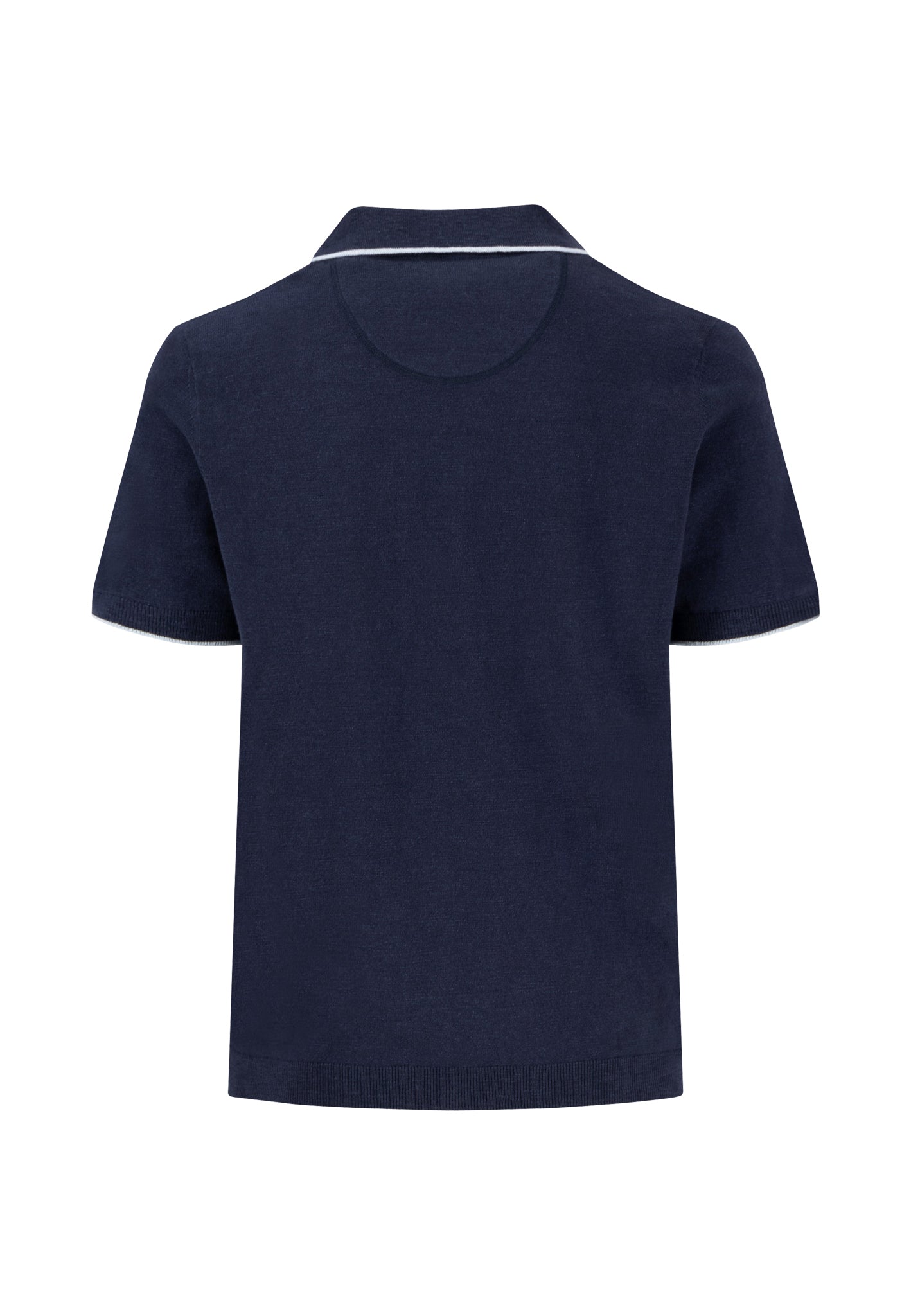 Polo, Cotton Linen navy Bild 2