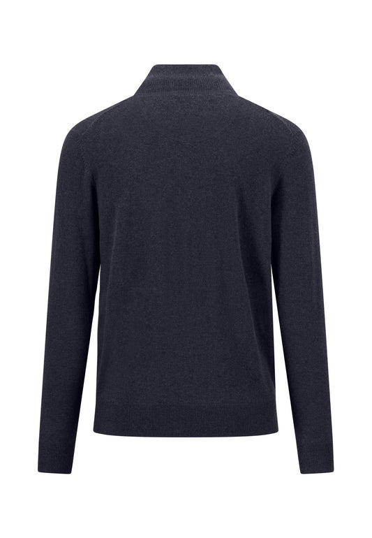 Troyer-Zip, Merino Cashmere navy Bild 2
