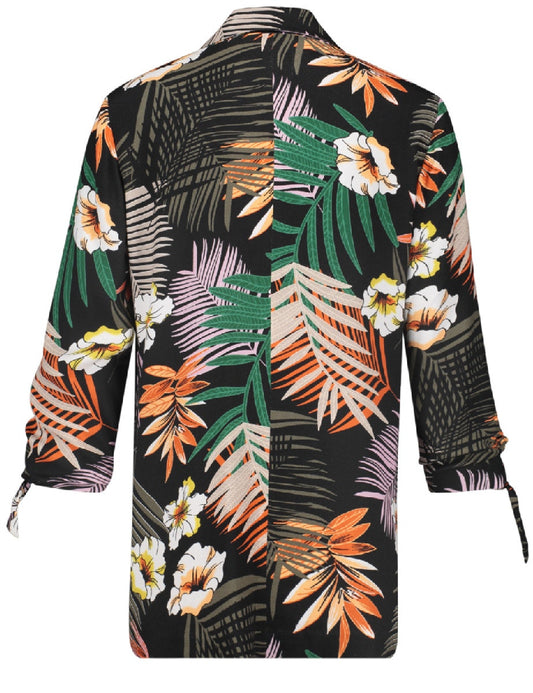 BLAZER 3/4 ARM SCHWARZ/ PAPAYA/ GRUEN DRUCK Bild 2