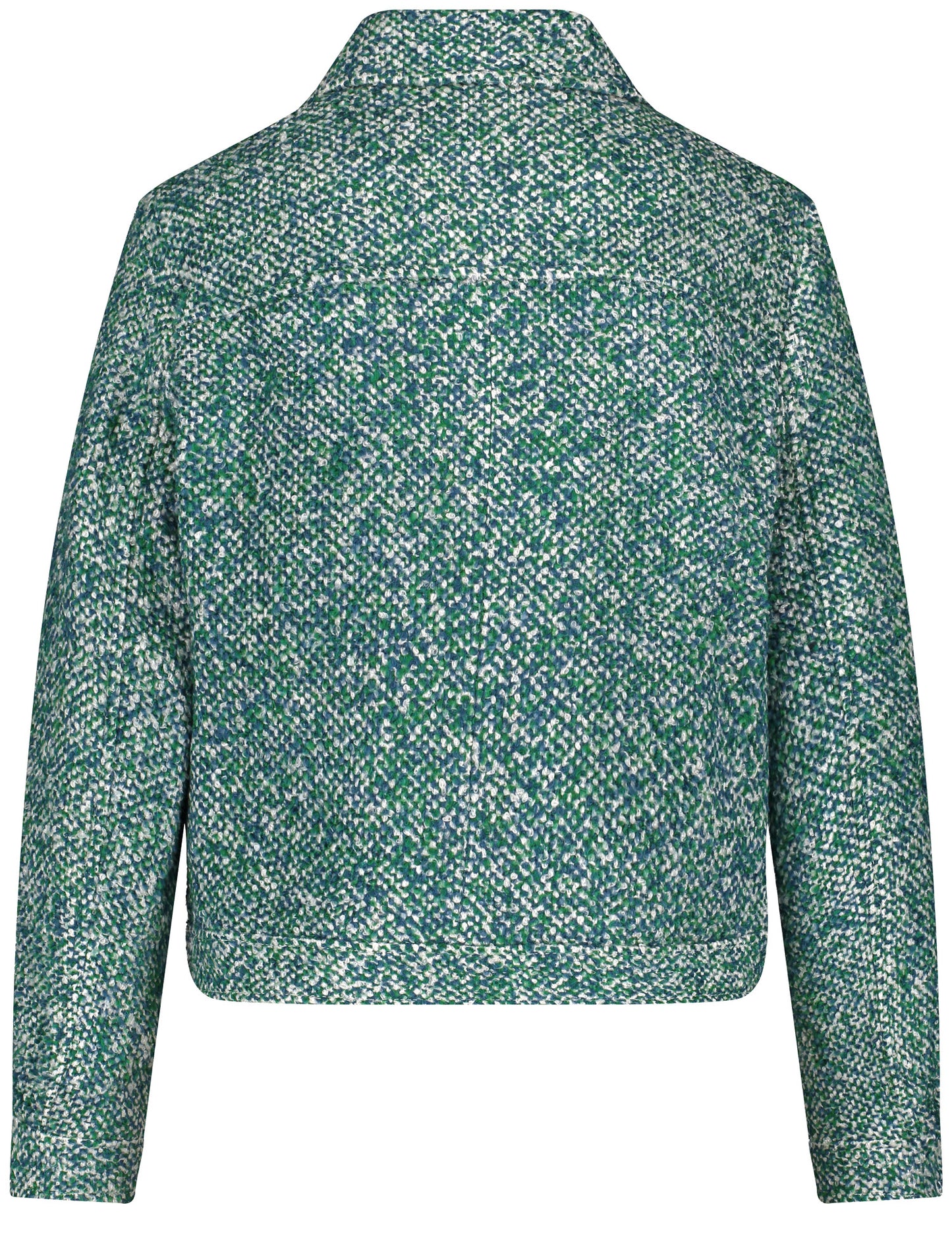 BLAZER LANGARM DUST TEAL GEMUSTERT Bild 2