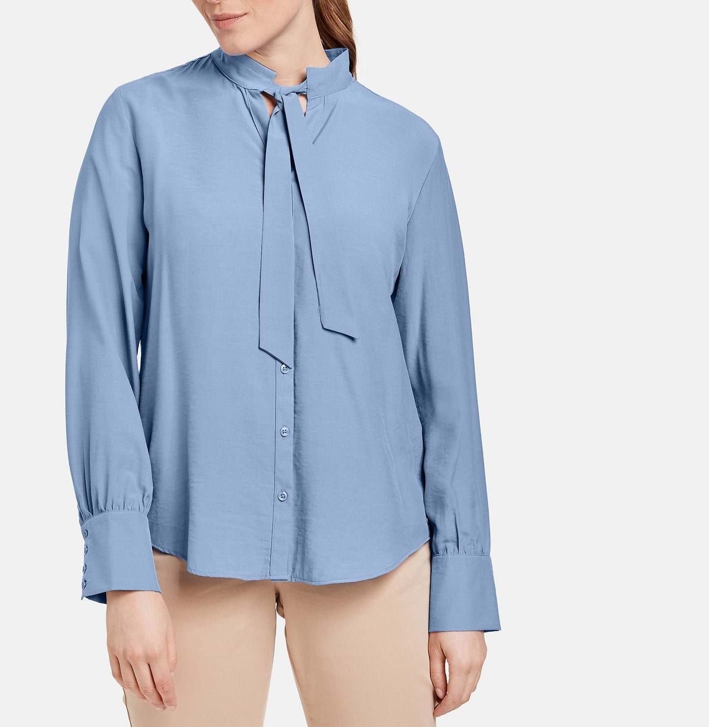 Bluse mit Schluppe VIVID BLUE Bild 5