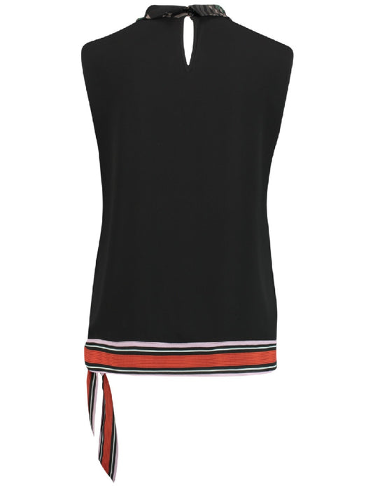 BLUSE OHNE ARM SCHWARZ/ PAPAYA/ GRUEN DRUCK Bild 2