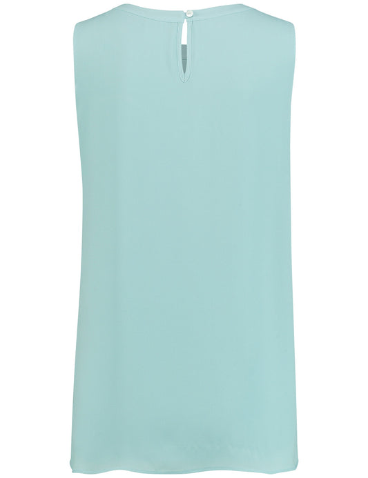 BLUSE OHNE ARM AQUA Bild 2