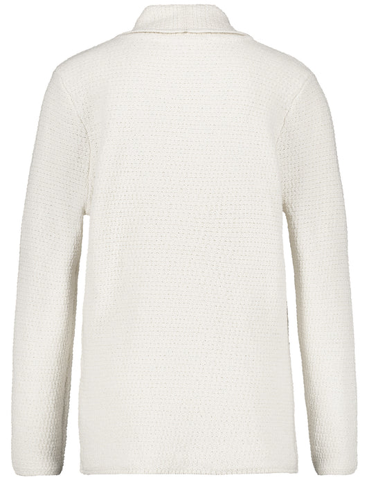 Cardigan in Strukturstrick mit doppelter Knopfreihe OFF-WHITE Bild 2
