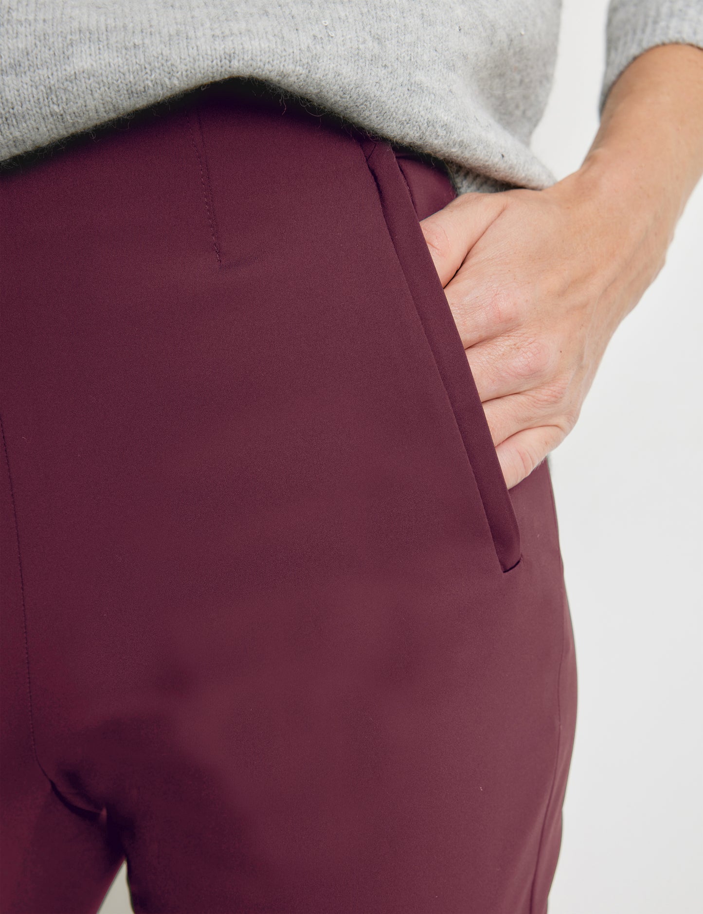 Elegante Stretchhose MERLOT Bild 4