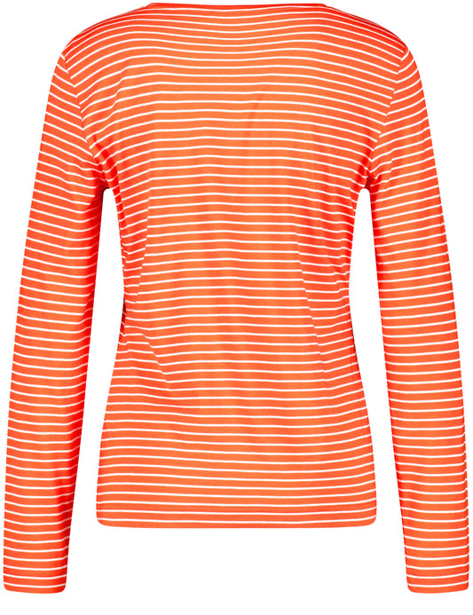 Geringelter Pullover PUMPKIN/ IVORY Bild 2