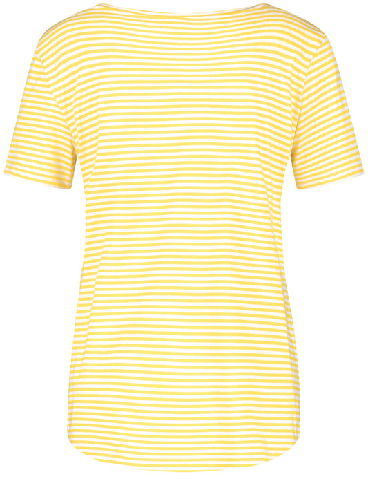 Geringeltes 1/2 Arm Shirt GOTS GELB RINGEL Bild 2