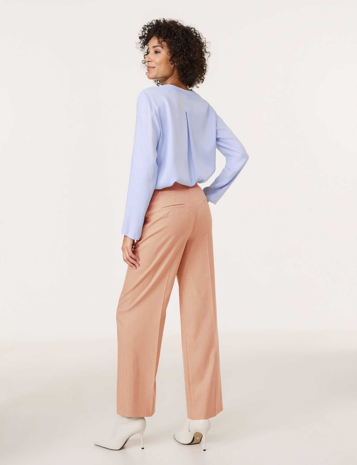 HOSE FREIZEIT LANG CAMEL BEIGE STREIFEN Bild 5