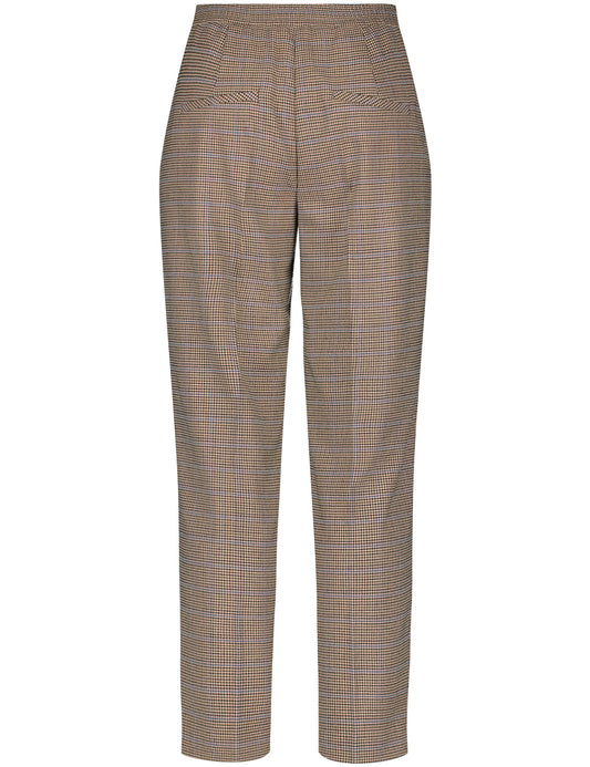 Hose mit Min-Hahnentritt DARK CEDAR CLAY KARO Bild 2