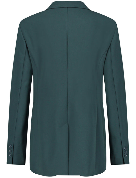 Klassischer Blazer mit Bewegungsschlitz GREEN TEAL Bild 2
