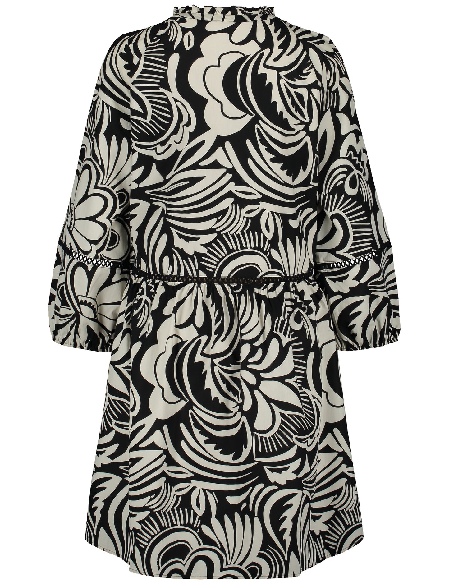 KLEID GEWEBE ECRU/WEISS/SCHWARZ DRUCK Bild 2