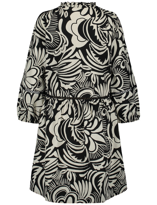 KLEID GEWEBE ECRU/WEISS/SCHWARZ DRUCK Bild 2