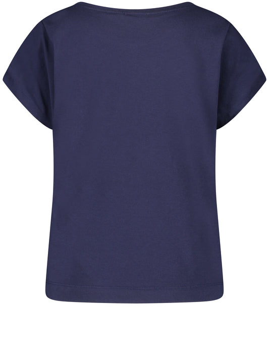 Kurzarmshirt mit gerafften Ärmeln BLUEBERRY Bild 2